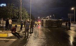 Kayseri'de işçileri taşıyan midibüsün devrilmesi sonucu 6 kişi yaralandı