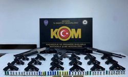 Mersin'de silah kaçakçılığı ve uyuşturucu operasyonunda 6 zanlı yakalandı