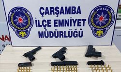 Samsun'da ruhsatsız tabanca operasyonunda  2 şüpheli yakalandı