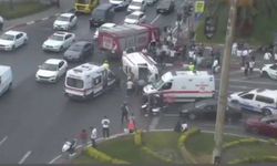 Vatan Caddesi'nde ambulans devrildi