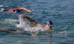 4. Uluslararası Fethiye Spor Festivali'nde yüzme yarışı yapıldı