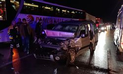 Anadolu Otoyolu Kocaeli geçişinde meydana gelen zincirleme kaza trafiği aksattı