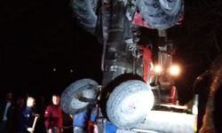 Karabük'te uçuruma devrilen traktörün sürücüsü hayatını kaybetti