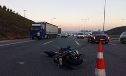 Kuzey Marmara Otoyolu'nda tıra çarpan motosikletin sürücüsü öldü