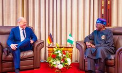 Nijerya Devlet Başkanı Tinubu, Almanya Başbakanı Scholz'u kabul etti