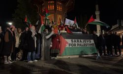 Saraybosna'da, İsrail'in Gazze'deki hastaneye saldırısı protesto edildi