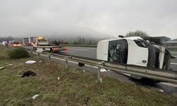 Anadolu Otoyolu'nda iki otomobilin karıştığı kazada 6 kişi yaralandı