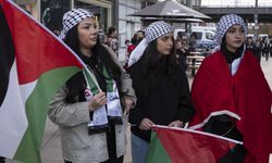 Berlin'de Filistin'e destek gösterisi yapıldı
