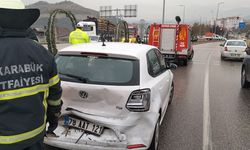 Karabük'teki zincirleme trafik kazasında 2 çocuk yaralandı