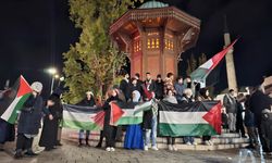 Saraybosna'da İsrail'in Gazze'ye saldırıları protesto edildi