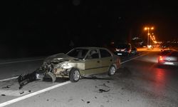 Sinop'ta iki otomobil çarpıştı, 9 kişi yaralandı