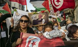 Tunuslu kadınlardan Filistin'e destek