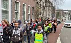 Hollanda'da Filistin'e destek için eylem