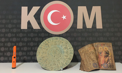 Kırıkkale'de tarihi nitelikte İncil ve tepsi ele geçirildi