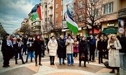 Bulgaristan’da Filistin ile dayanışma eylemi