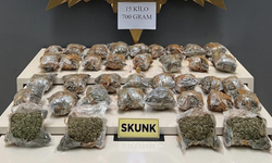 15 kilo 700 gram uyuşturucu ele geçirildi