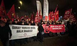 Can Atalay'ın milletvekilliğinin düşürülmesini Ankara'da protesto edildi