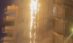 Alanya'da bacada yangın çıktı, 5 katlı binada hasar oluştu