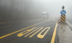 Bolu Dağı'nda sis ve sağanak nedeniyle görüş mesafesi düştü
