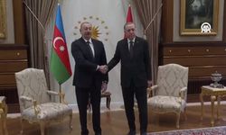 Erdoğan, Azerbaycan Cumhurbaşkanı Aliyev'i resmi törenle karşıladı