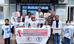 Antalya’da sağlık çalışanları eyleme devam ediyor: Vergide adalet sağlanana kadar mücadelede kararlıyız