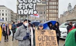 Hollanda'da İsrail'in Gazze'ye yönelik saldırıları protesto edildi
