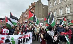 İrlanda'da Filistin'le dayanışma eylemi yapıldı