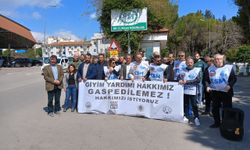 ESM, BTS, Yapı Yol Sen ve Tarım Orkam Sen Antalya Şubeleri giyim yardımı hakkının gasbına karşı eylem yaptı