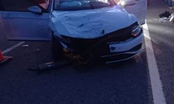 Tekirdağ'da iki otomobilin çarpıştığı kazada 1 sürücü öldü