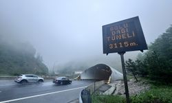Bolu Dağı'nda sis ve sağanak yağış etkili oldu