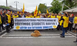 Eğitim Emekçileri İstanbul'da iş bıraktı