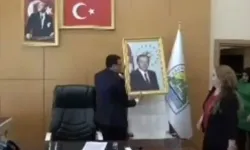 Makam odasından Erdoğan’ın fotoğrafını indirdi soruşturma başlatıldı!