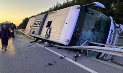 Afyon'da yolcu otobüsü kaza yaptı: 11 yaralı