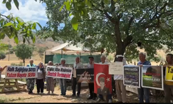 Erzincan’da taş ocağı protestosu