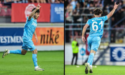 Trabzonsporlu Cihan Çanak’tan UEFA maçında ‘bozkurt’ işareti