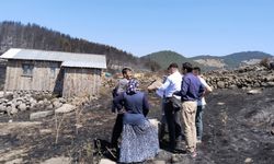 Ankara-Bolu sınırında yangın: 13 yayla evi ve cami yandı