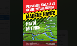 Perşembe Yaylası’nda madene karşı miting düzenlenecek