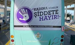 Manisalı halk otobüsçülerden ‘Kadın ve çocuğa şiddete dur’ çıkışı