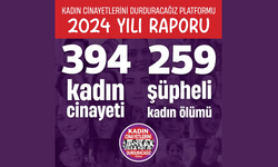 "2024 yılında 394 kadın cinayeti ve 259 şüpheli kadın ölümü gerçekleşti"