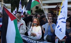 Atina'da İsrail protestosu