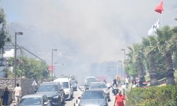 Bodrum'da çıkan orman yangınına müdahale ediliyor