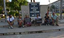 Ortaca'da zeytinlikleri için yurttaşlardan oturma eylemi