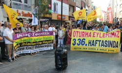 KHK'lıların oturma eylemi 336'ıncı haftasında