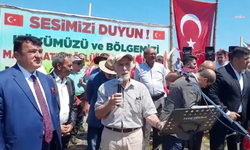 Sivas Çandır köyünde yapılmak istenen siyanür havuzuna karşı protesto