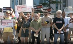 Basın meslek örgütlerinden İsrail Konsolosluğu önünde protesto
