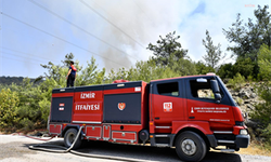 İzmir’in iki ilçesindeki yangınlar büyük ölçüde kontrol altında