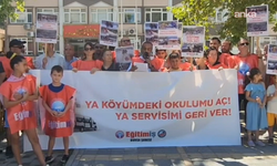 Taşımalı eğitim kararı protestosu: Köy çocukları yolda kaldı
