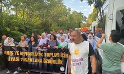 DEM Parti öncülüğünde Bakırköy Kadın Cezaevi önünde yürüyüş ve oturma eylemi