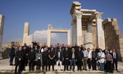 Papa 14. Leo'nun Türkiye ziyareti öncesi Vatikan heyeti Denizli'de incelemelerde bulundu