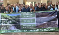 Samsun Kavak’ta taş ocağına halktan tepki: Su kaynaklarımız zarar gördü
